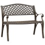 Banco de jardín de aluminio fundido bronce 102 cm de vidaXL, Bancos de jardín - Ref: Foro24-317747, Precio: 229,21 €, Descuen...