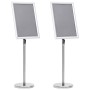 Stand para Póster Pedestal A3 de 2 pcs Plata Aleación de Aluminio de , Mostradores - Ref: Foro24-3385632, Precio: 80,97 €