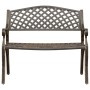 Banco de jardín de aluminio fundido bronce 102 cm de vidaXL, Bancos de jardín - Ref: Foro24-317747, Precio: 229,21 €, Descuen...