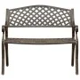 Gartenbank aus bronzefarbenem Aluminiumguss, 102 cm von vidaXL, Gartenbänke - Ref: Foro24-317747, Preis: 214,96 €, Rabatt: %