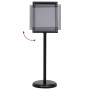 Soportes para carteles pedestal A4 2 pcs Negro Aleación de Aluminio de , Mostradores - Ref: Foro24-3385633, Precio: 59,13 €