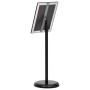 Soportes para carteles pedestal A4 2 pcs Negro Aleación de Aluminio de , Mostradores - Ref: Foro24-3385633, Precio: 59,13 €