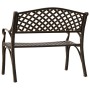 Banco de jardín de aluminio fundido bronce 102 cm de vidaXL, Bancos de jardín - Ref: Foro24-317747, Precio: 229,21 €, Descuen...