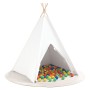 Tienda Teepee para Niños con Bolsa Durazno y Pelotas de Juego Blancas von , Spielzelte und Tunnel - Ref: Foro24-3385870, Prei...