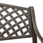 Gartenbank aus bronzefarbenem Aluminiumguss, 102 cm von vidaXL, Gartenbänke - Ref: Foro24-317747, Preis: 214,96 €, Rabatt: %