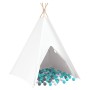 Tienda Teepee para niños con bolsa color durazno y pelotas suaves blanca by , Play tents and tunnels - Ref: Foro24-3385871, P...