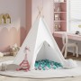 Tienda Teepee para niños con bolsa color durazno y pelotas suaves blanca by , Play tents and tunnels - Ref: Foro24-3385871, P...