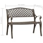 Banco de jardín de aluminio fundido bronce 102 cm de vidaXL, Bancos de jardín - Ref: Foro24-317747, Precio: 229,21 €, Descuen...