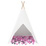 Tienda Teepee Infantil de con Bolsa Melocotón & Pelotas de Juego Blanca von , Spielzelte und Tunnel - Ref: Foro24-3385872, Pr...