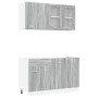Conjunto de 4 Gabinetes de Cocina Gris Sonoma Madera Elaborada by , Kitchen cabinets - Ref: Foro24-3388346, Price: 275,77 €, ...