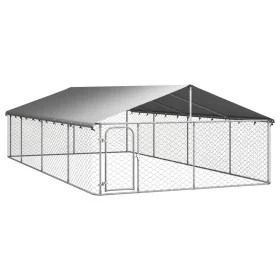 Außenzwinger mit Dach 600x300x150 cm von vidaXL, Hundehütten und Zäune - Ref: Foro24-171502, Preis: 220,03 €, Rabatt: %