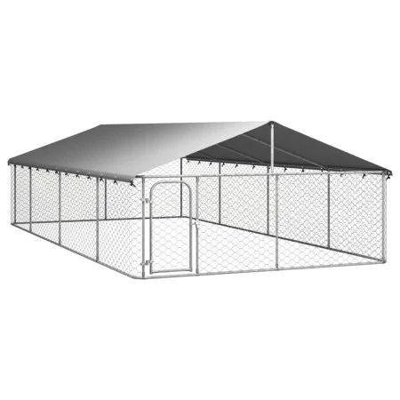 Außenzwinger mit Dach 600x300x150 cm von vidaXL, Hundehütten und Zäune - Ref: Foro24-171502, Preis: 219,84 €, Rabatt: %