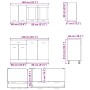 Conjunto de 4 Gabinetes de Cocina Gris Sonoma Madera Elaborada by , Kitchen cabinets - Ref: Foro24-3388346, Price: 275,77 €, ...