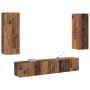 Conjunto de 4 piezas de armario de TV de madera antigua y madera elaborada von , TV-Möbel - Ref: Foro24-3393225, Preis: 160,6...