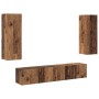 Conjunto de 4 piezas de armario de TV de madera antigua y madera elaborada von , TV-Möbel - Ref: Foro24-3393225, Preis: 160,6...