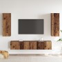 Conjunto de 4 piezas de armario de TV de madera antigua y madera elaborada von , TV-Möbel - Ref: Foro24-3393225, Preis: 160,6...