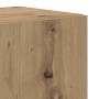Conjunto de mueble para TV de 4 piezas montado en la pared de roble artesanal | Foro24.es | Tu tienda online para hogar, jardín y más Foro24.es