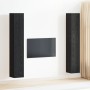 Set de 4 Piezas para TV  Roble Negro 30.5x30x90 cm Madera, Mueble de TV  - 2 pcs Roble Negro, 30.5x30x90 cm, Hecho de Madera | Foro24.es | Tu tienda online para hogar, jardín y más Foro24.es