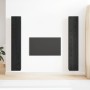 Set de 4 Piezas para TV  Roble Negro 30.5x30x90 cm Madera, Mueble de TV  - 2 pcs Roble Negro, 30.5x30x90 cm, Hecho de Madera | Foro24.es | Tu tienda online para hogar, jardín y más Foro24.es