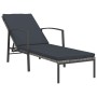 Tumbonas con mesita 2 unidades ratán sintético gris by vidaXL, Loungers - Ref: Foro24-317639, Price: 190,14 €, Discount: %