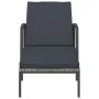 Liegestühle mit Tisch, 2 Stück, aus grauem synthetischem Rattan. von vidaXL, Liegen - Ref: Foro24-317639, Preis: 188,58 €, Ra...