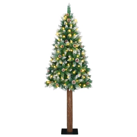 Árbol de Navidad Delgado con 300 LEDs Verde 210 cm PVC | Foro24.es | Tu tienda online para hogar, jardín y más Foro24.es