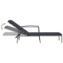 Tumbonas con mesita 2 unidades ratán sintético gris by vidaXL, Loungers - Ref: Foro24-317639, Price: 190,14 €, Discount: %