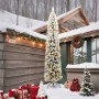 Árbol de Navidad Delgado 300 LEDs & Nieve Nevada Verde 240 cm | Foro24.es | Tu tienda online para hogar, jardín y más Foro24.es