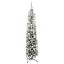 Árbol de Navidad delgado 300 LEDs & Juego de bolas & Nieve en polvo verde 240 cm | Foro24.es | Tu tienda online para hogar, jardín y más Foro24.es