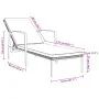 Liegestühle mit Tisch, 2 Stück, aus grauem synthetischem Rattan. von vidaXL, Liegen - Ref: Foro24-317639, Preis: 188,58 €, Ra...