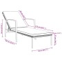 Liegestühle mit Tisch, 2 Stück, aus grauem synthetischem Rattan. von vidaXL, Liegen - Ref: Foro24-317639, Preis: 190,14 €, Ra...