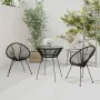 Garden dining set 3 pieces black by vidaXL, Garden sets - Ref: Foro24-3085448, Price: 275,73 €, Discount: %