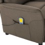 Sillón de masaje de tela taupe de , Sillones de masaje eléctricos - Ref: Foro24-348357, Precio: 229,38 €