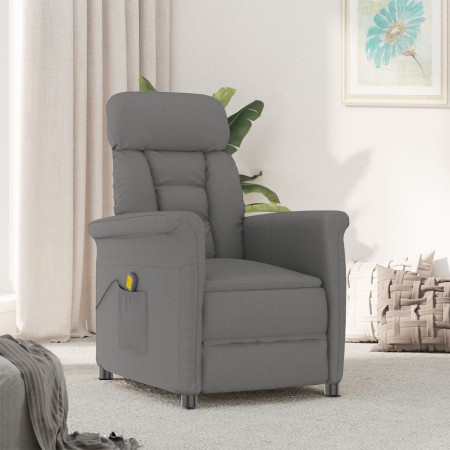 Sillón de masaje tela microfibra gris oscuro | Foro24.es | Tu tienda online para hogar, jardín y más Foro24.es