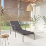 Tumbona con cojín de ratán sintético gris by vidaXL, Loungers - Ref: Foro24-317636, Price: 133,54 €, Discount: %