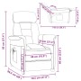 Sillón de masaje tela microfibra crema | Foro24.es | Tu tienda online para hogar, jardín y más Foro24.es