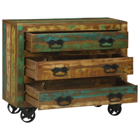 Buffet con 3 Cajones 80x30x65 cm Madera Sólida Recuperada | Foro24.es | Tu tienda online para hogar, jardín y más Foro24.es