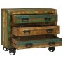Buffet con 3 Cajones 80x30x65 cm Madera Sólida Recuperada | Foro24.es | Tu tienda online para hogar, jardín y más Foro24.es