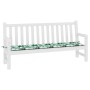 Cojín de banco de jardín de hojas tela Oxford 200x50x4 cm | Foro24.es | Tu tienda online para hogar, jardín y más Foro24.es