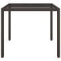 Mesa de Comedor de Jardín Marrón 90x90x75 cm Poliratán | Foro24.es | Tu tienda online para hogar, jardín y más Foro24.es