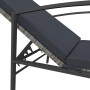 Tumbona con cojín de ratán sintético gris by vidaXL, Loungers - Ref: Foro24-317636, Price: 133,54 €, Discount: %