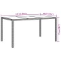 Mesa de Comedor de Jardín Negra 150x90x75 cm Poliratán | Foro24.es | Tu tienda online para hogar, jardín y más Foro24.es