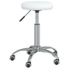 Weißer Massagehocker aus Kunstleder von vidaXL, Massagesessel - Ref: Foro24-3085692, Preis: 57,18 €, Rabatt: %