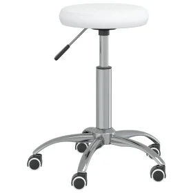 White synthetic leather massage stool by vidaXL, massage chairs - Ref: Foro24-3085692, Price: 56,12 €, Discount: %