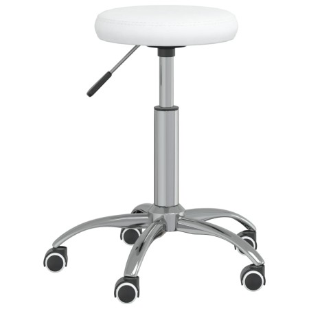Weißer Massagehocker aus Kunstleder von vidaXL, Massagesessel - Ref: Foro24-3085692, Preis: 57,18 €, Rabatt: %