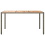 Mesa de Comedor de Jardín Gris 150x90x75 cm Poliratán | Foro24.es | Tu tienda online para hogar, jardín y más Foro24.es