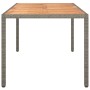 Mesa de Comedor de Jardín Gris 150x90x75 cm Poliratán | Foro24.es | Tu tienda online para hogar, jardín y más Foro24.es