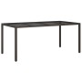 Mesa de Comedor de Jardín Marrón 190x90x75 cm Poliratán | Foro24.es | Tu tienda online para hogar, jardín y más Foro24.es