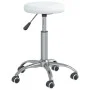 Taburete de masaje cuero sintético blanco de vidaXL, Sillones de masaje - Ref: Foro24-3085692, Precio: 56,12 €, Descuento: %