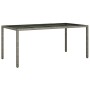 Mesa de Comedor de Jardín Gris 190x90x75 cm Poliratán | Foro24.es | Tu tienda online para hogar, jardín y más Foro24.es
